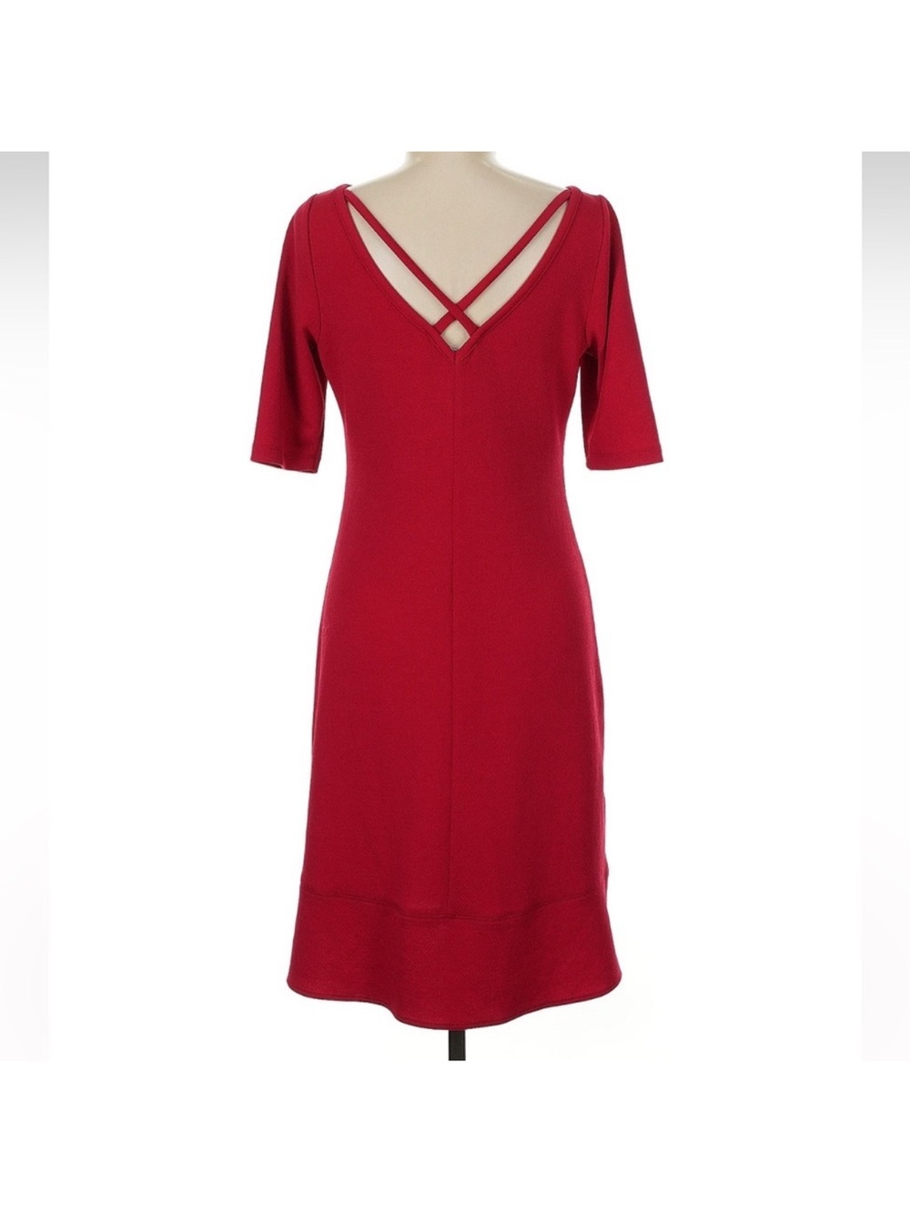 Yoana Baraschi Women's City of Lights Polite Dress in Cranberry Size Medium M
